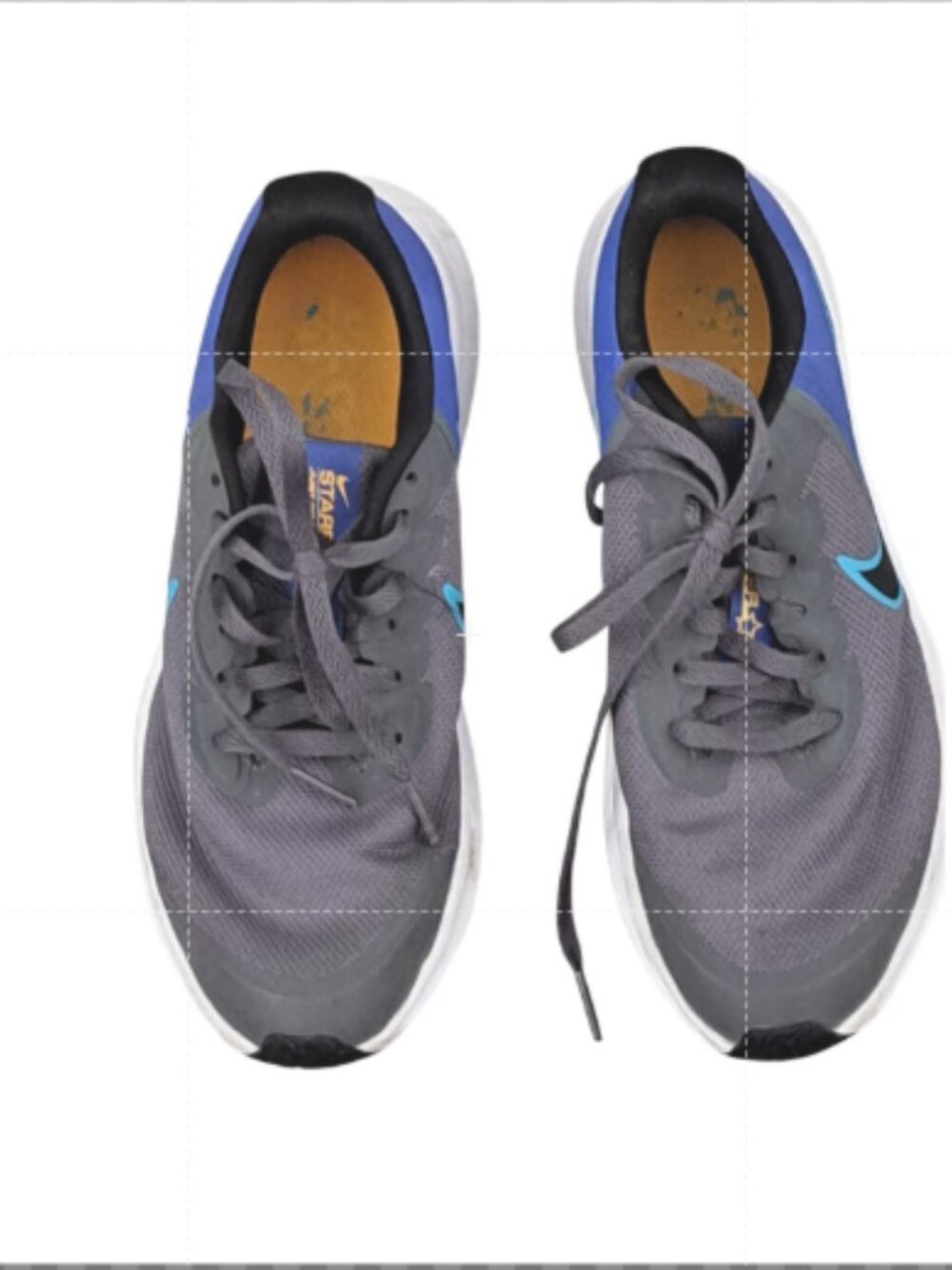 Nike Star Runner Gray And Blue Boy's Sneakers Shoe Size 4Y